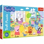 Puzzle 24 maxi – frumoasa Peppa – Porcușorul fericit PEPPA de la Trefl
