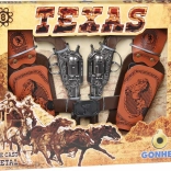Set cowboy Gonher – 2 revolvere metalice cu tocuri pentru capse cu 8 focuri