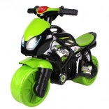 Motocicletă de echilibru pentru copii verde-negru