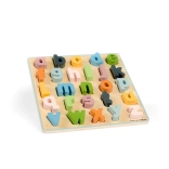 Puzzle alfabet din lemn Bigjigs Toys – litere mici