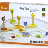 VIGA joc din lemn aruncarea inelelor pe animăluțe