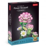 Puzzle 3D Buchet flori de garoafe