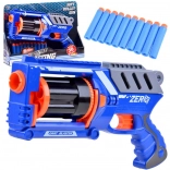 Pistolă Blaster din plastic cu 10 gloanțe din spumă