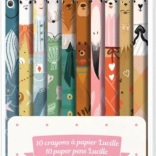 Set de creioane cu ilustrații de la DJECO