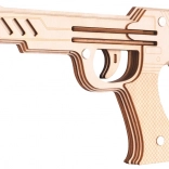 Puzzle 3D din lemn Armă cu elastic