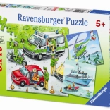 Puzzle Poliția în acțiune 3×49 piese RAVENSBURGER