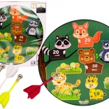 joc de darts magnetic pentru copii cu animale verde