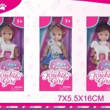 Păpușă cu animăluț 11,5 cm