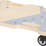 Placaj de echilibru de lemn cu roți Adventure