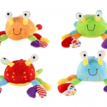 zornăitoare de pluș crab pentru bebeluși 0+