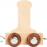 Vagon din lemn cu litera I pentru căile ferate de jucărie small foot