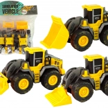 Set de trei vehicule de construcție galbene